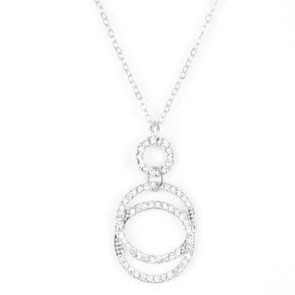 Timeless Trio White Necklace - Picture 2 of 3